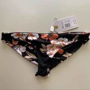 Roxy print beach classics mini bikini bottom small